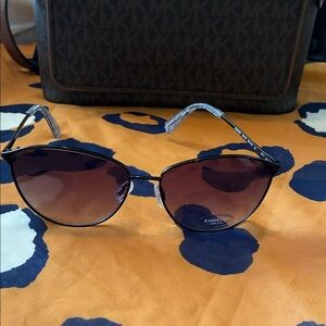 Bebe Black and Silver Sunglasses for Women